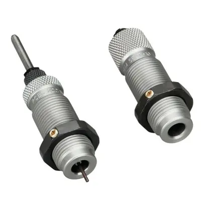 Sada matric pro přebíjení lahvových nábojnic, která kalibruje pouze krček bez zásahu do těla nábojnice. Obsahuje usazovací matrici s krimpem. Vhodné pro nábojnice používané v jedné opakovací pušce.